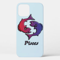 Pisces Zodiac signe de naissance Rouge Purple astr