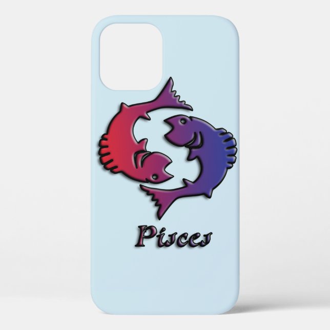 Coques Case-Mate iPhone Pisces Zodiac signe de naissance Rouge Purple astr (Verso)