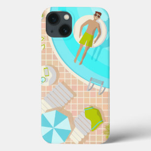 Case-Mate iPhone Case Piscine mec sur la plage tropicale estivale vacanc