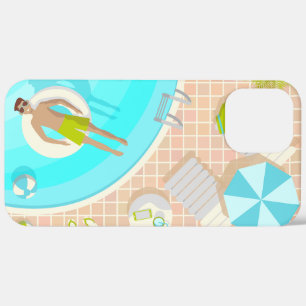 Case-Mate iPhone Case Piscine mec sur la plage tropicale estivale vacanc