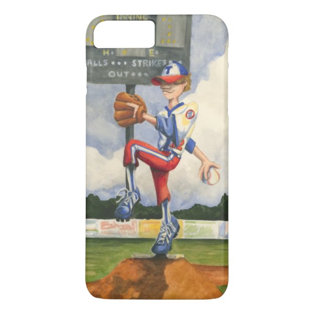 Coques Case-Mate iPhone Pitcher de baseball sur Mound par Jay Throckmorton (Dos)