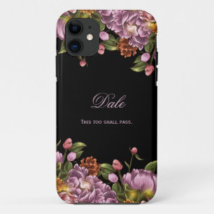 Coques Pour iPhone Pivoine #2 rose personnalisée Girly florale