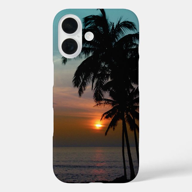 Coques Case-Mate iPhone Pix-Dezines hawaii/coucher de soleil/plage (Verso)