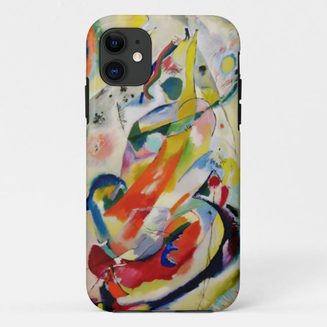 Coques Case-Mate iPhone PixDezines - Kandinsky 1914 Panneau mural abstrait (Dos)