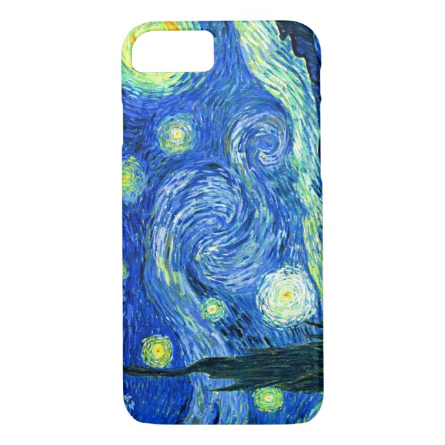 Coques Case-Mate iPhone PixDezines Van Gogh Starry Nuit / St. Remy (Dos)