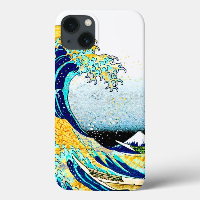 Coques Case-Mate iPhone PixDezines Vintage Great Wave Hokusai 斎 の 葛’飾 (Verso)
