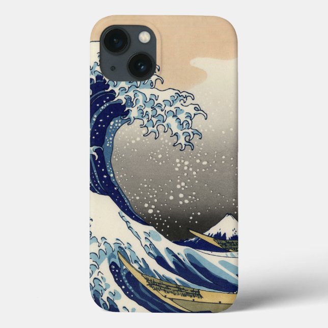 Coques Case-Mate iPhone PixDezines Vintage, Great Wave, Hokusai 葛飾北斎の神奈川沖浪 (Verso)