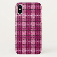 Pixel Plaid_Magenta-Black