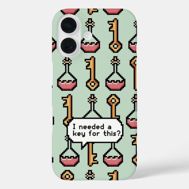 Coques Case-Mate iPhone Pixel Quest - Clé et Potion (Verso)