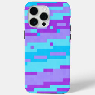 Coque Case-Mate iPhone pixels bleus et violets