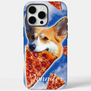 Coque iPhone 16 Pro Max Pizza de Chien de Corgi
