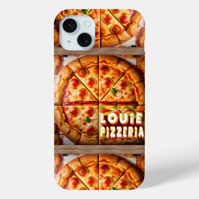 Coques Case-Mate iPhone Pizza Pizzeria Design (Verso)