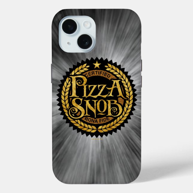 Coques Case-Mate iPhone Pizza Snob - amusant amateur de pizza (Verso)