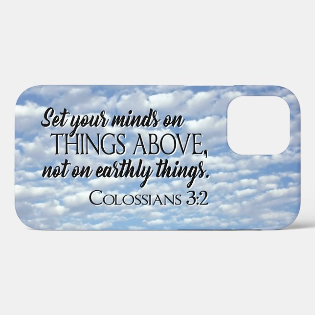 Coques Case-Mate iPhone Placez votre esprit sur les choses au-dessus (Verso (horizontal))