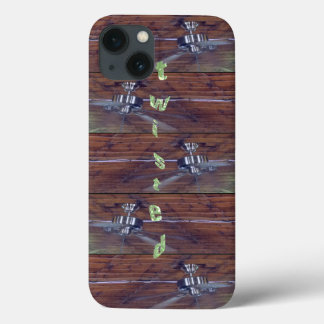 Etui iPhone Case-Mate Plafond en bois, fans de chrome