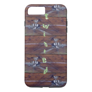Coque Case-Mate Pour iPhone Plafond en bois, ventilateurs chromés