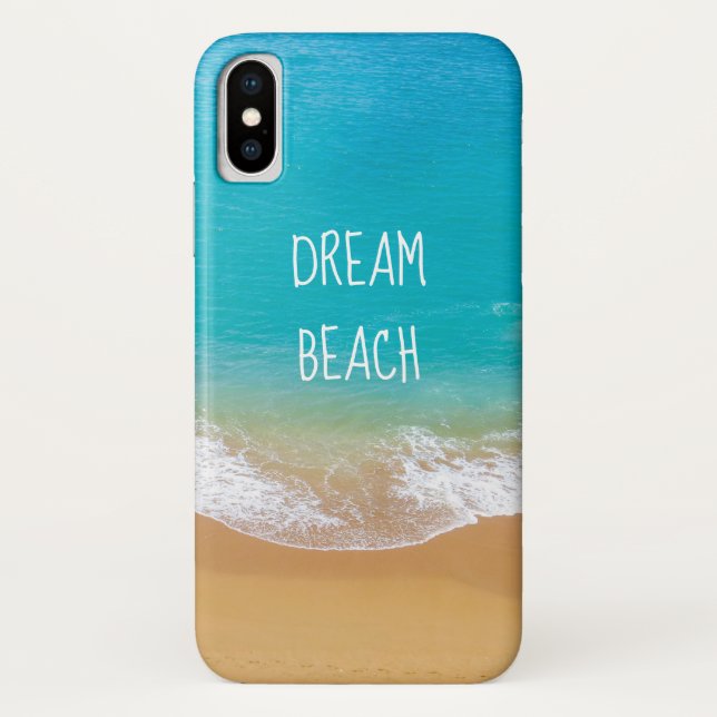 Coques Case-Mate iPhone Plage avec photo d'eau turquoise (Dos)