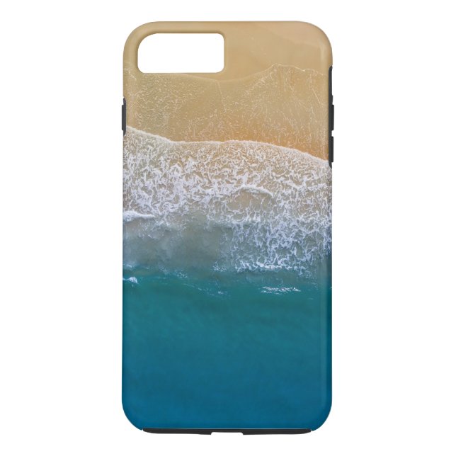 Coques Case-Mate iPhone Plage balnéaire à vagues bleues pures (Dos)