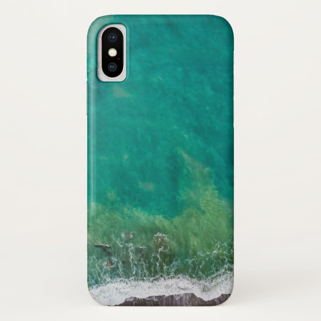 Coques Case-Mate iPhone Plage bleu turquoise (Dos)