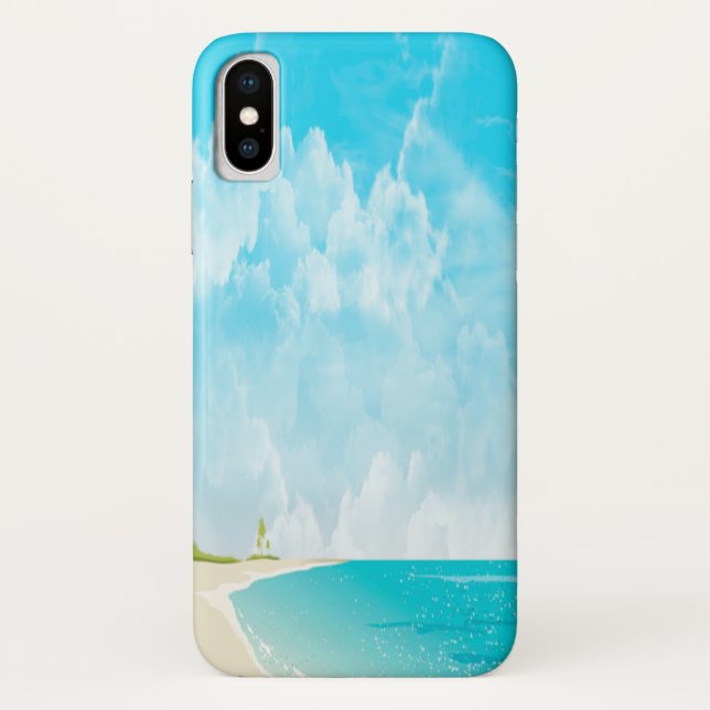 Coques Case-Mate iPhone Plage Calme & Océan Ciel (Dos)