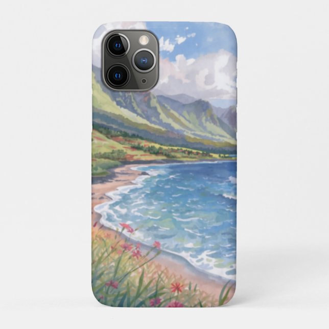 Coques Case-Mate iPhone Plage de fleurs Hawaii (Dos)