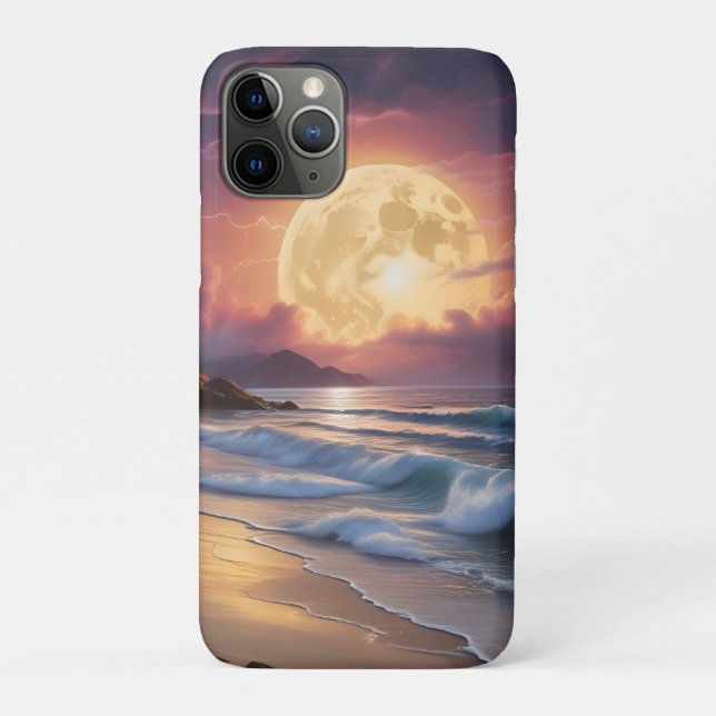 Coques Case-Mate iPhone Plage de minuit clair de lune 6 (Dos)