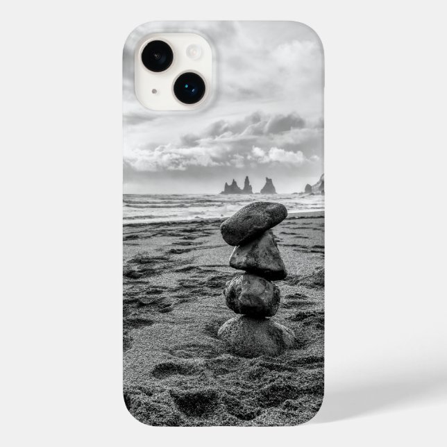 Coques Case-Mate iPhone Plage de Reynisfjara Cairn (Verso)