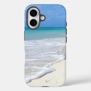 Coque Pour iPhone 16 Plage de sable blanc Surf doux