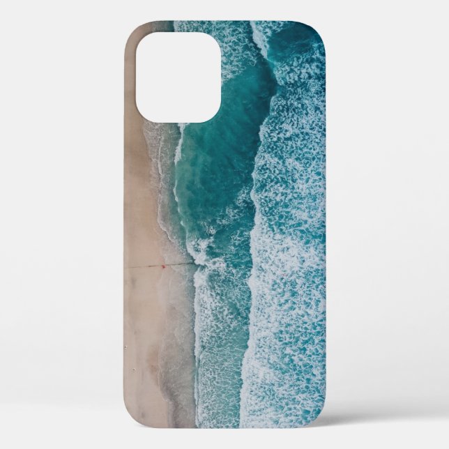 Coques Case-Mate iPhone Plage de sable des vagues de l'océan bleu (Verso)
