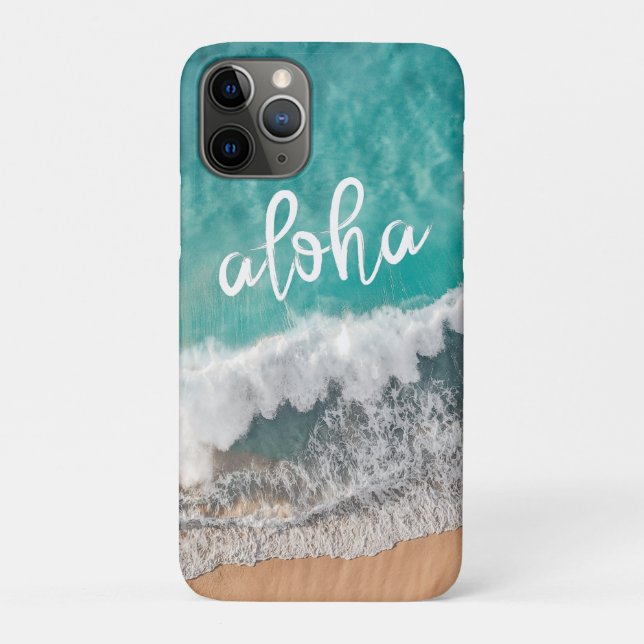 Coques Case-Mate iPhone Plage de sable tropical Aloha avec la mer turquois (Dos)