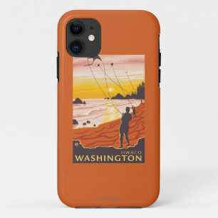 Etui iPhone Case-Mate Plage et cerfs-volants - Ilwaco, Washington