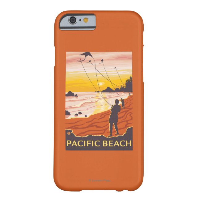 Coques Case-Mate iPhone Plage et cerfs-volants - plage Pacifique, (Dos)