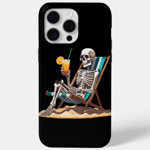 Coque Case-Mate iPhone Plage Lounge Squelette Halloween