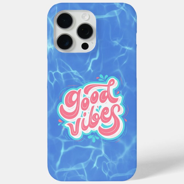 Coques Case-Mate iPhone Plage/piscine Good Vibes (Verso)