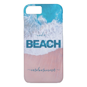 Case-Mate iPhone Case Plage rose tropicale Bermudes Vacances