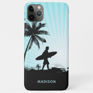 Case-Mate iPhone Case Plage Surfer cas de téléphone de nom personnalisé