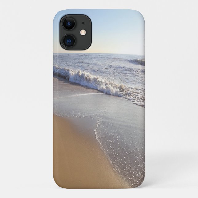 Coques Case-Mate iPhone Plage tropicale adorable, Vagues de sable (Dos)