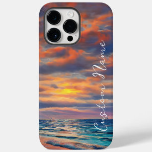 Coque Case-Mate iPhone Plage Tropicale Clear Ocean Sunset