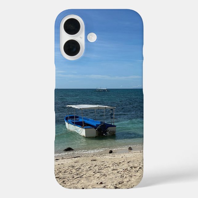 Coques Case-Mate iPhone Plage tropicale de l'océan bleu & bateau : Vibe d' (Verso)