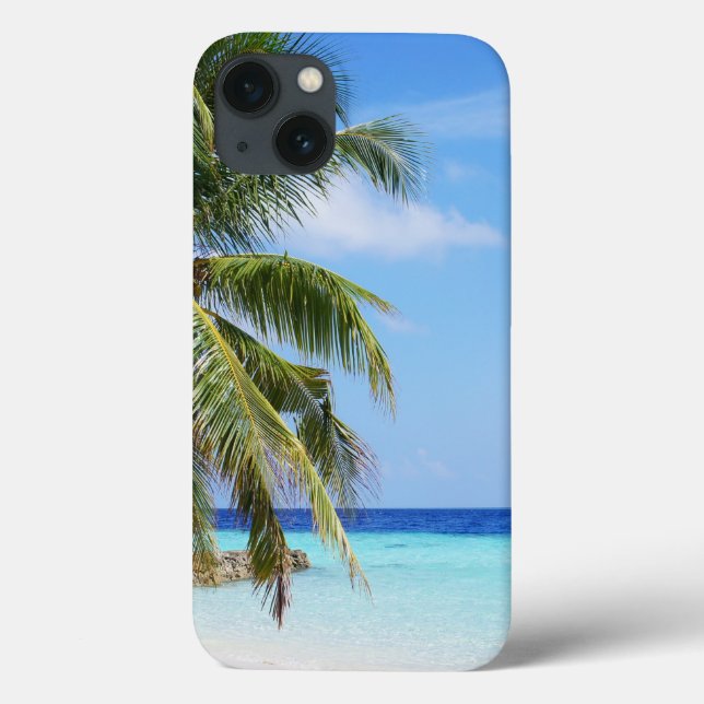 Coques Case-Mate iPhone Plage tropicale Eau Turquoise Ciel bleu (Verso)