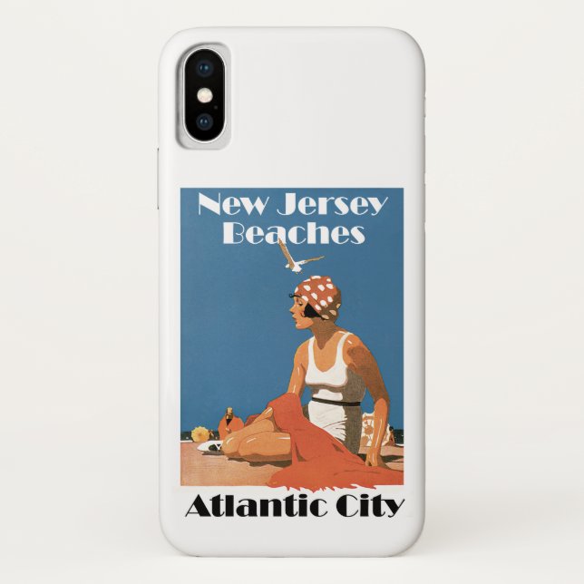 Coques Case-Mate iPhone Plages du New Jersey ~ Atlantic City (Dos)