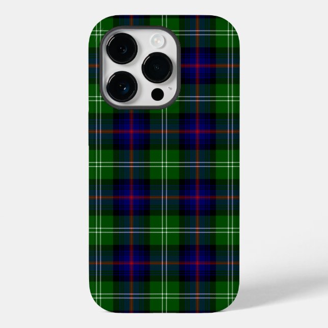 Coques Case-Mate iPhone plaid bleu vert de tartan du sud (Verso)