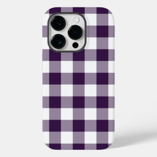 Coques Pour iPhone Plaid de bisons violets et blancs