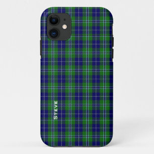Coque iPhone 11 Plaid de tartan coloré de Douglas de clan