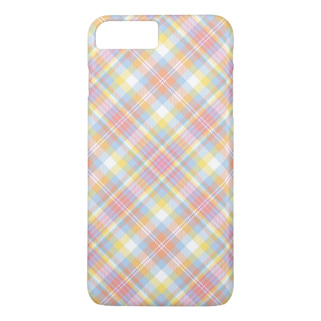 Coques Case-Mate iPhone Plaid en pastel de rayure (Dos)