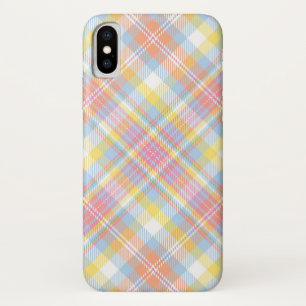 Coque Case-Mate iPhone Plaid en pastel de rayure