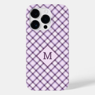 Coque Case-Mate iPhone Plaid Monogramme personnalisé / Motif Tartan