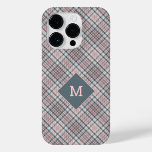 Coque Case-Mate iPhone Plaid Monogramme personnalisé / Motif Tartan