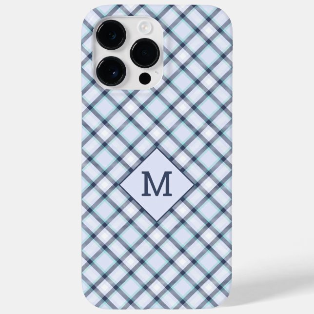 Coques Case-Mate iPhone Plaid Monogramme personnalisé / Motif Tartan (Verso)