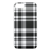 plaid noir blanc tartan classique